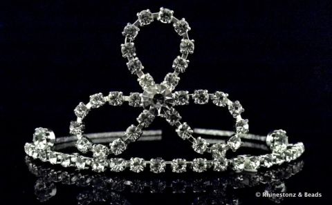 "Madison" Tiara - Silver/Crystal 55cm high